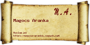 Magocs Aranka névjegykártya